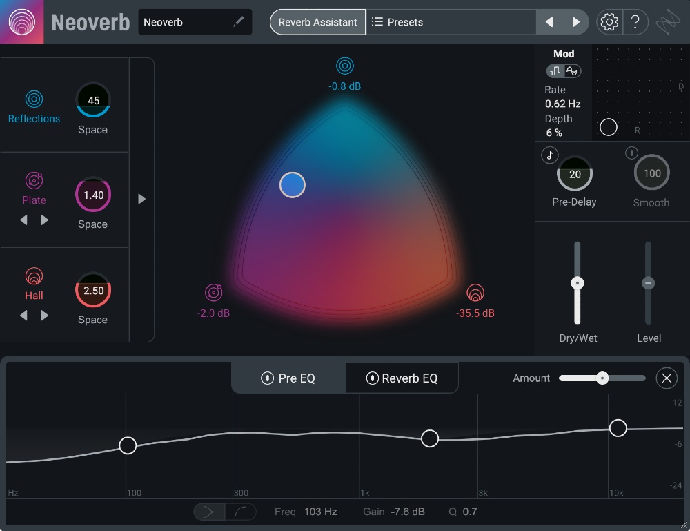 iZotope Neoverb - User Interface - Auto-cut