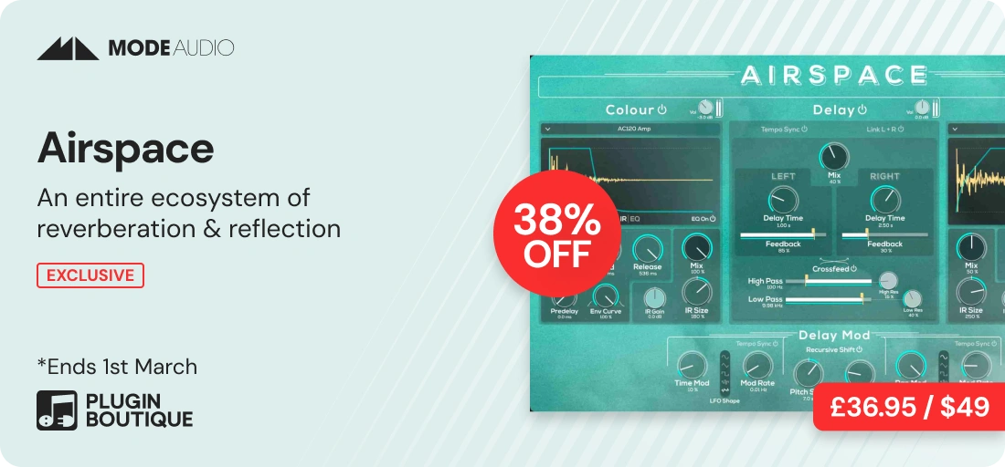 Mode Audio Airspace x Plugin Boutique 14th Anniversary Sale (Exclusive)