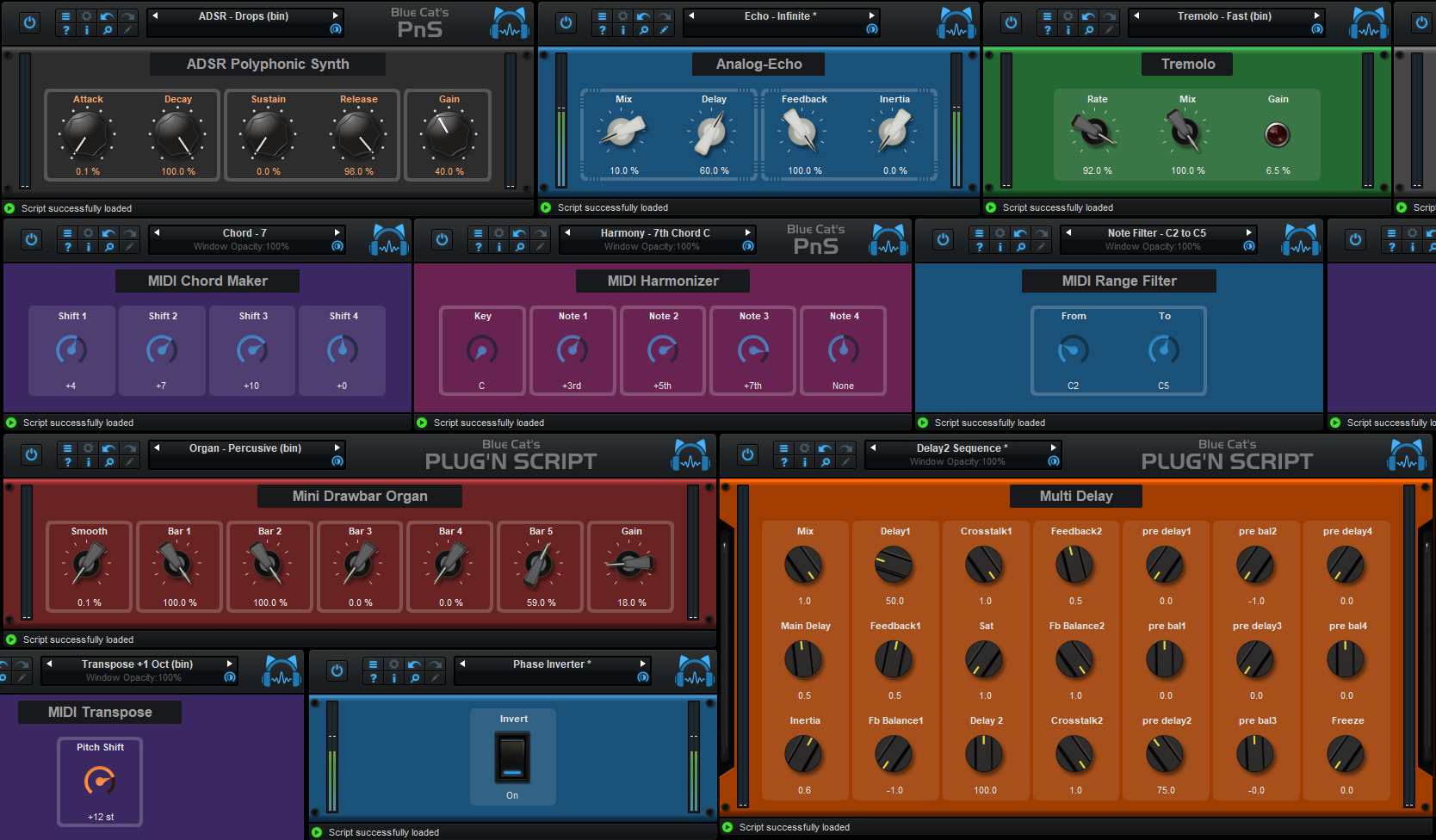 Blue Cat's Plug'n Script 3.0 User Interface