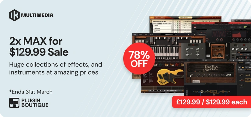 IK Multimedia 2x MAX for $129.99 Sale