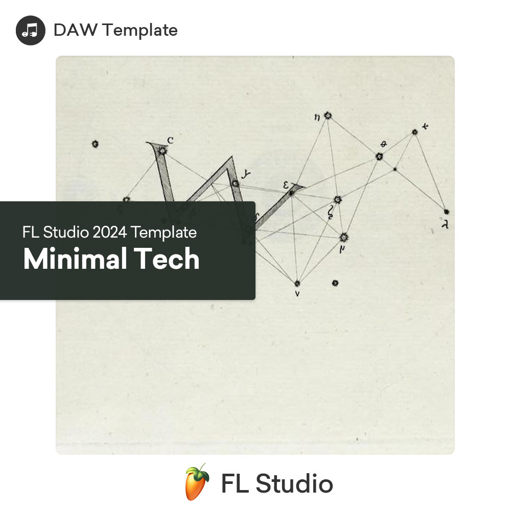 Minimal Tech FL Studio 2024 Template - Square