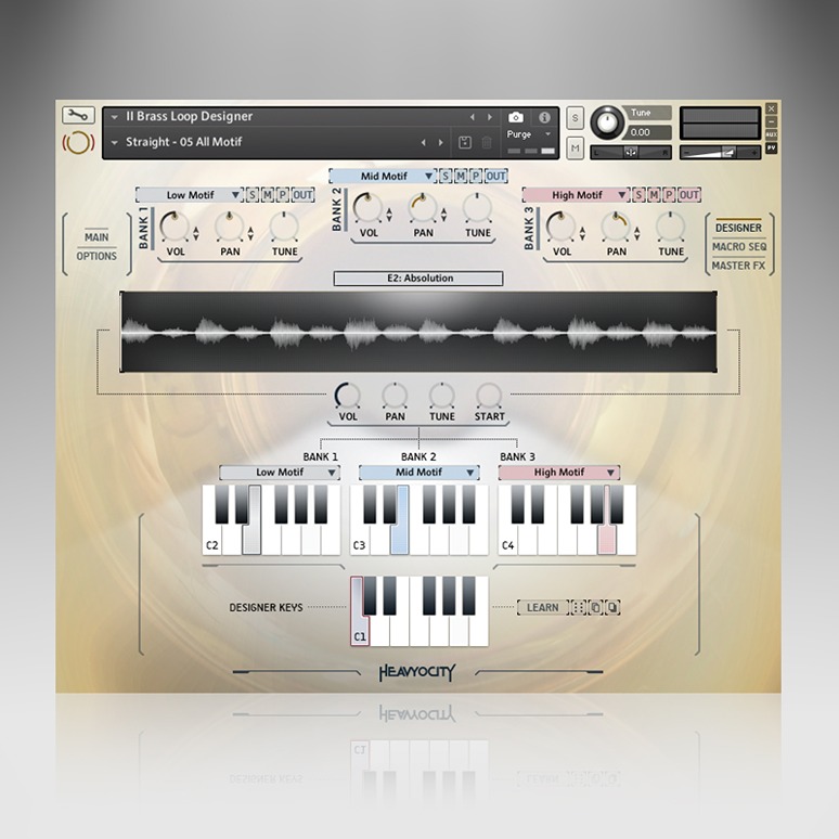 FORZO Modern Brass - User Interface (Loop Designer)