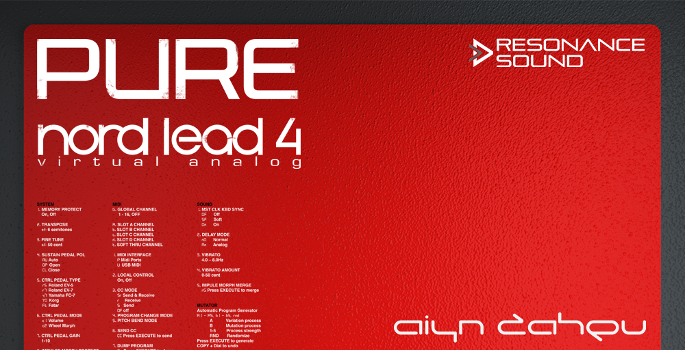 PURE Nord Lead 4 Patches - Rectangle Image