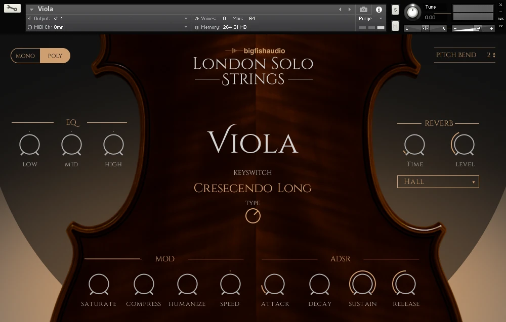 London Solo Strings - Viola UI
