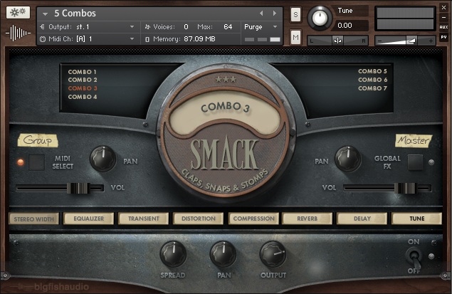 Big Fish Audio Smack - User Interface 05 - Combos
