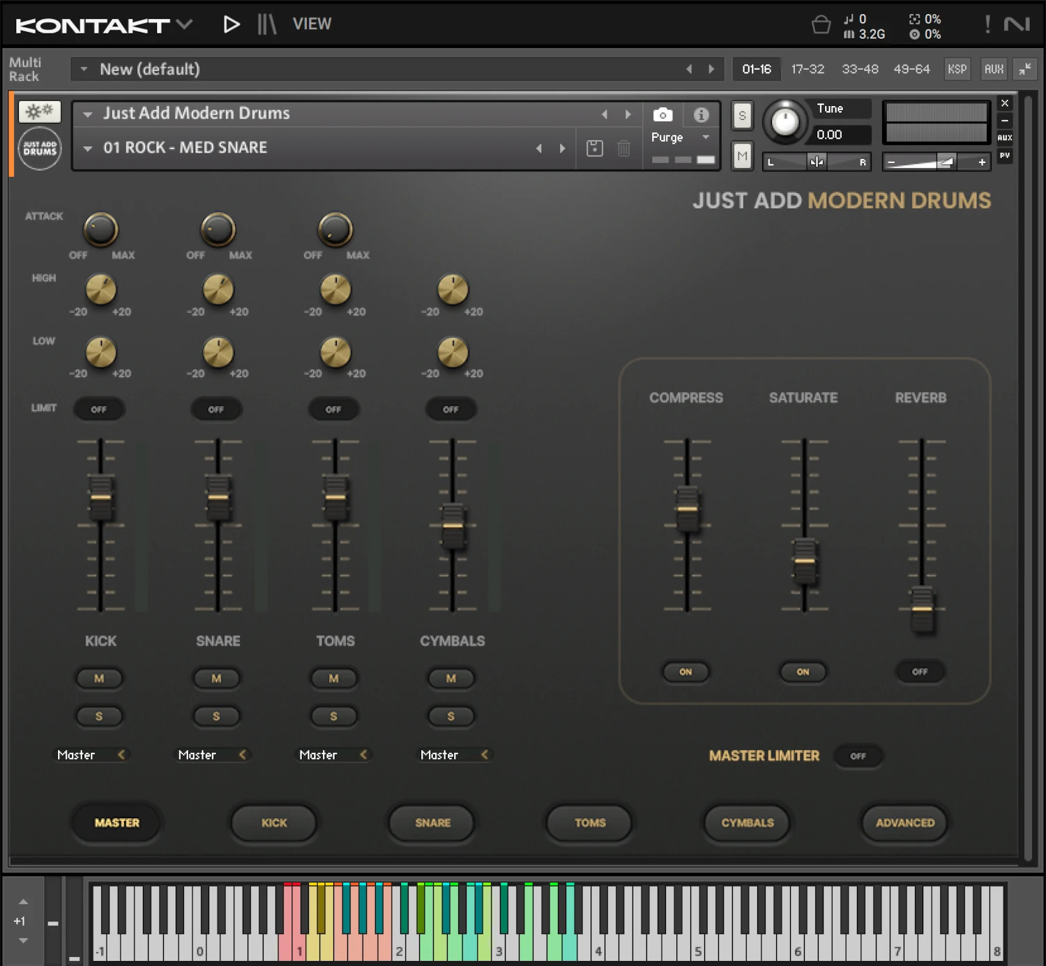 Just Add Modern Drums - UI