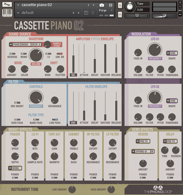 Cassette Piano.02 Kontakt screenshot