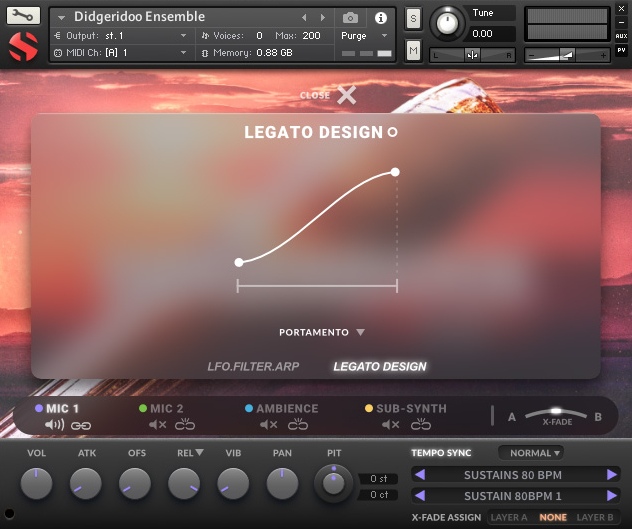 Soundiron Didgeridoos - User Interface 03 - Legato