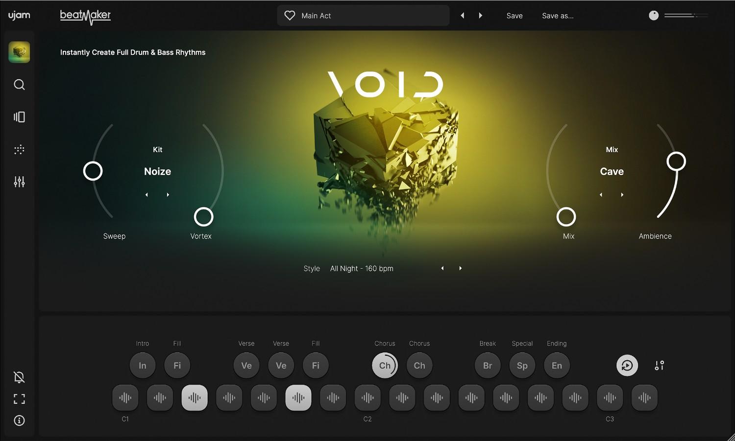 UJAM VOID - User Interface