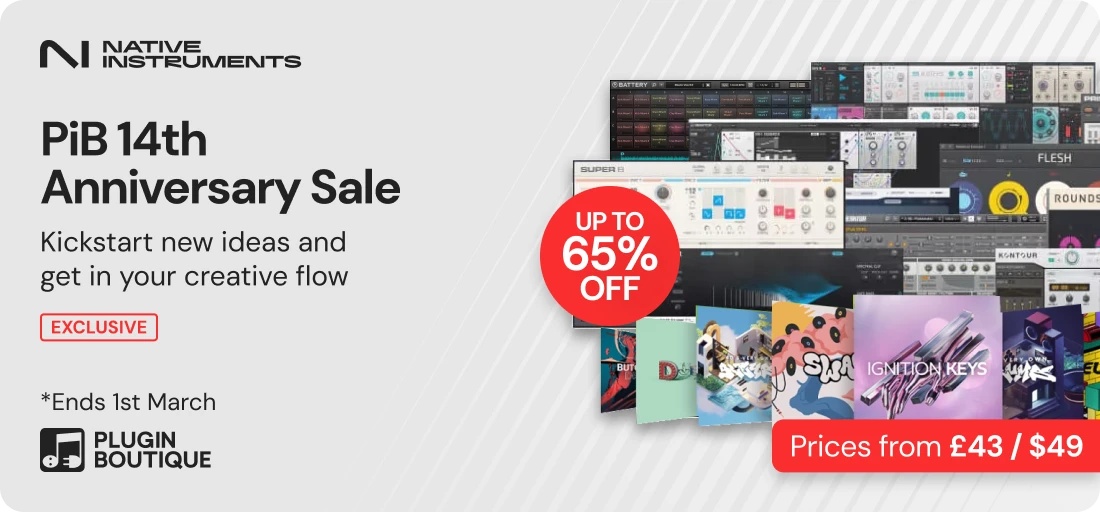 Native Instruments x Plugin Boutique 14th Anniversary Sale (Exclusive)