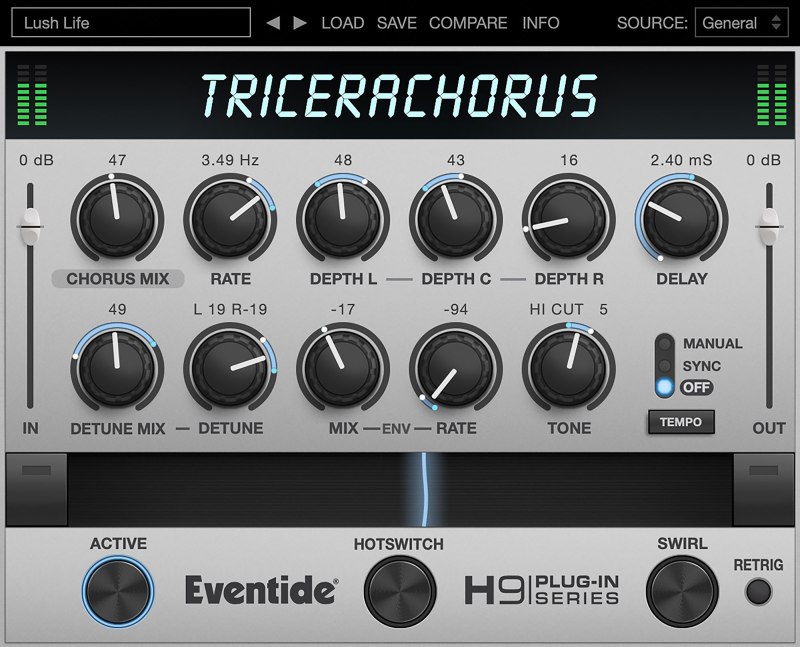 Eventide H9 Plug-in Series Bundle - TriceraChorus UI