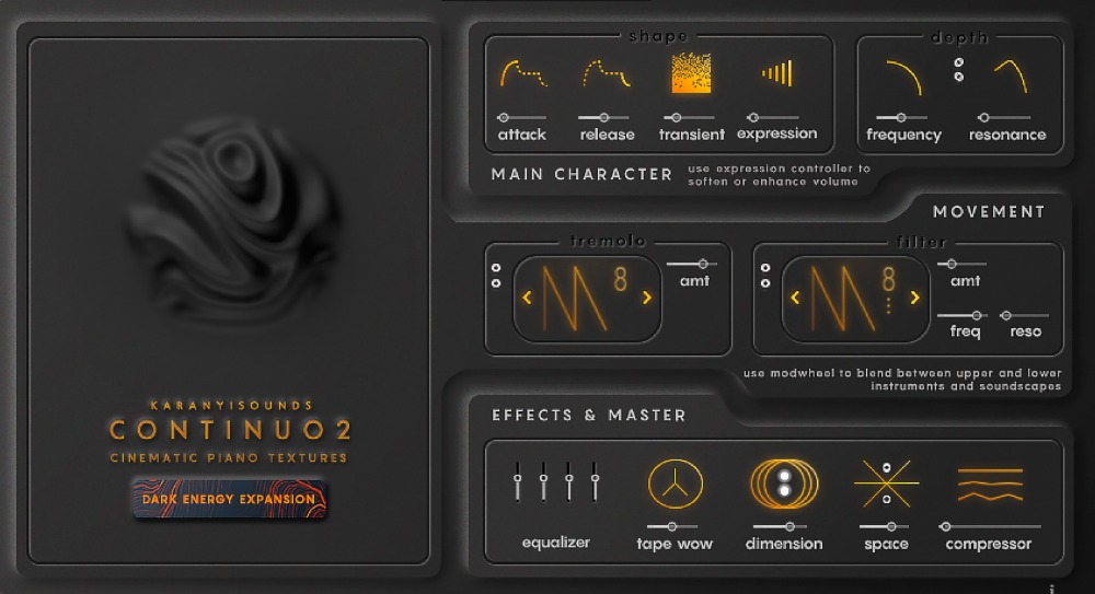 Continuo 2 Expansion: Dark Energy