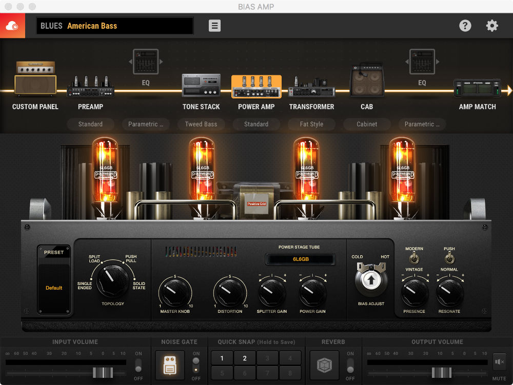 User Interface - Power Amp Standard