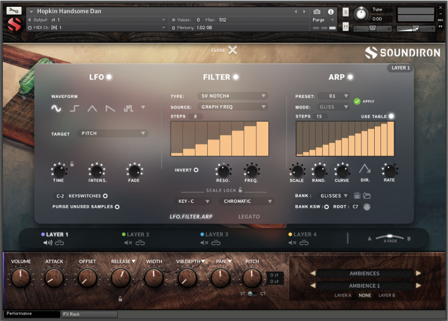 Hopkin Instrumentarium: Handsome Dan - UI - Gliss