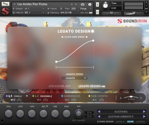 Los Andes Pan Flutes Kontakt Legato