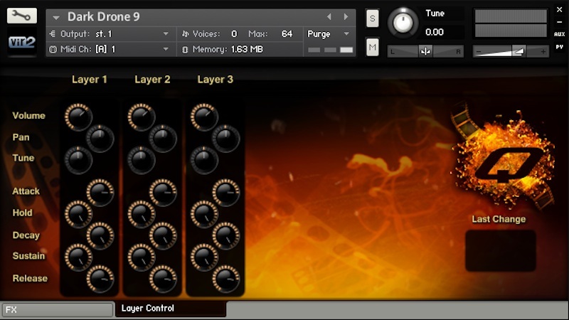 Vir2 Instruments Q - Layer Control View