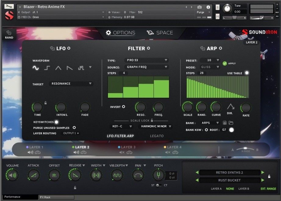 Blazer Retro Anime FX - UI 3