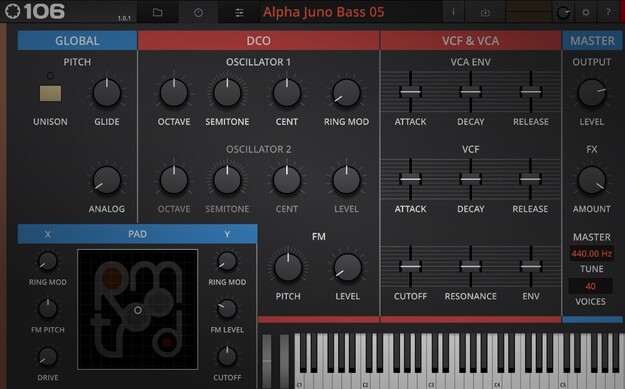 RetroMod 106 interface