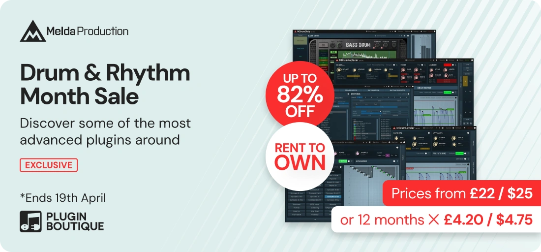 MeldaProduction Drum & Rhythm Month Sale (Exclusive)