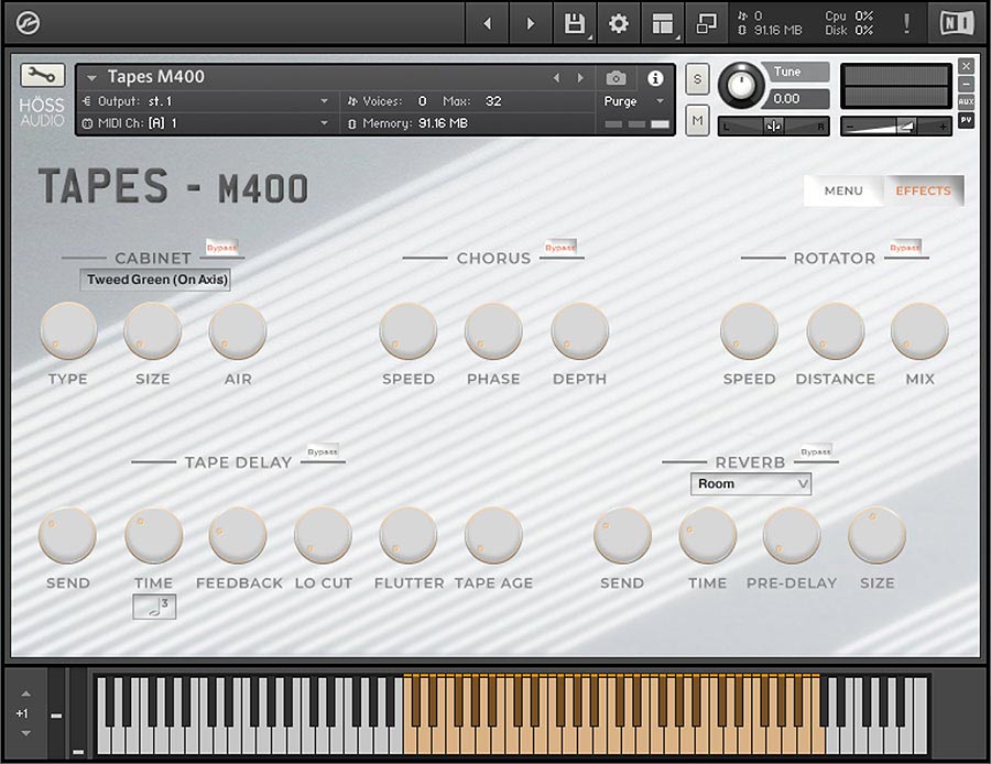 Loot Audio Tapes M400 - Effects Interface