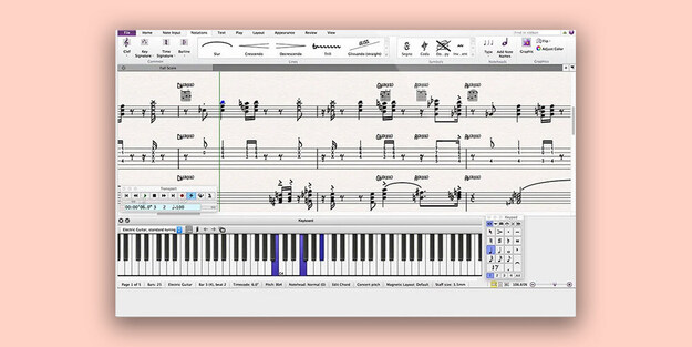 Sibelius Artist 1 Year Subscription interface