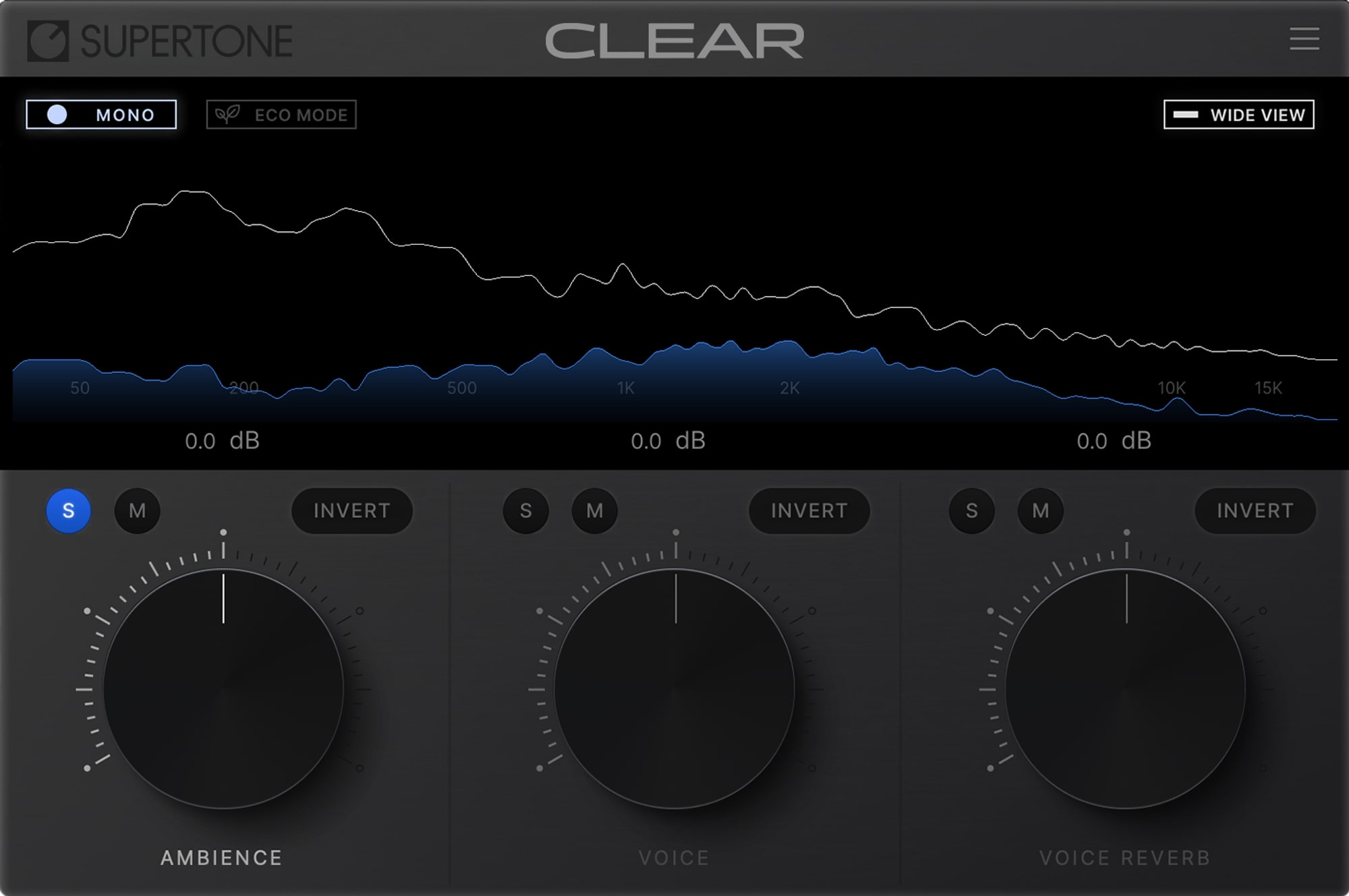 Supertone CLEAR - GUI 1