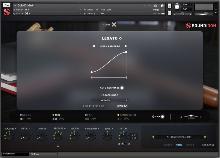 Solo Duduk - GUI Legato 2