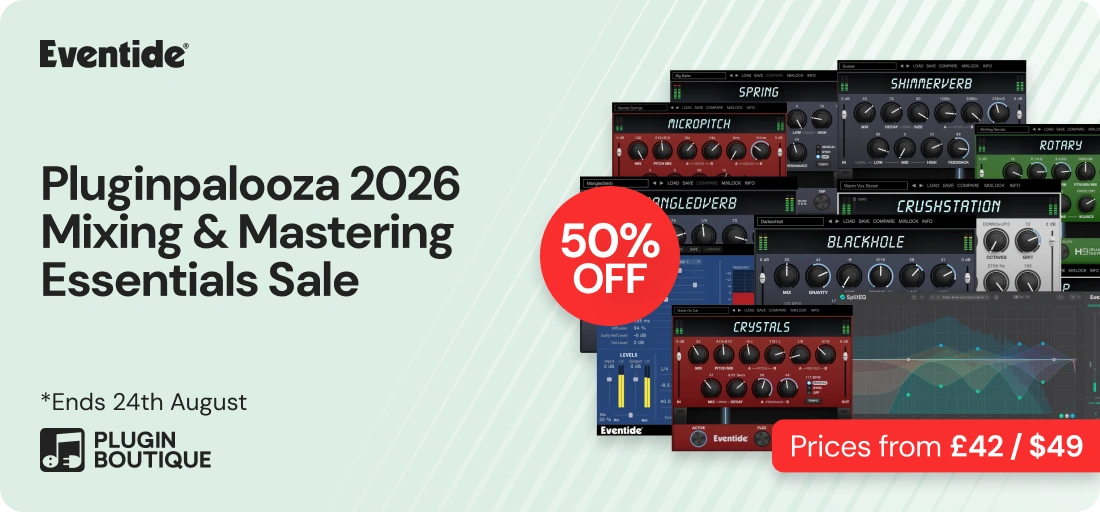 Eventide Pluginpalooza 2026 Mixing & Mastering Essentials Sale
