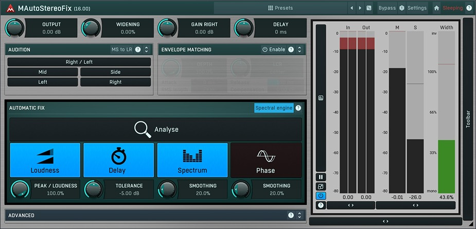 MAutoStereoFix - User Interface 2