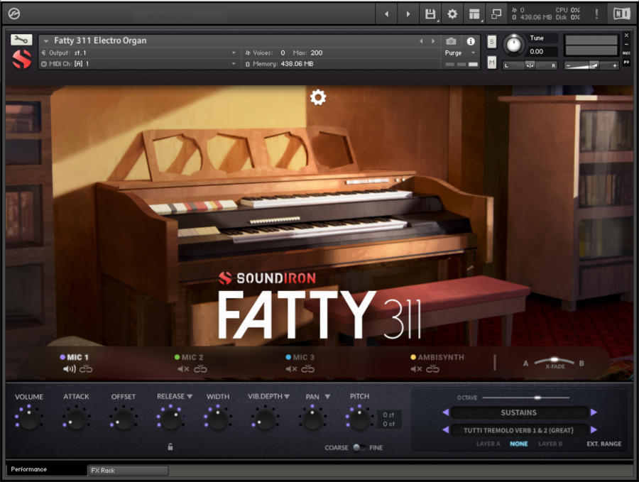 Soundiron Fatty 311 - Main UI