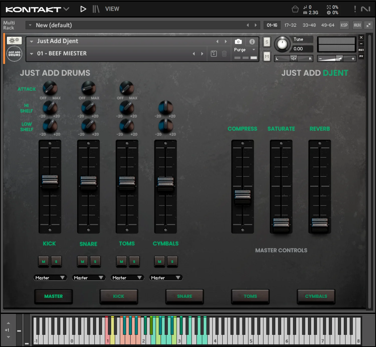Just Add Djent Drums - UI