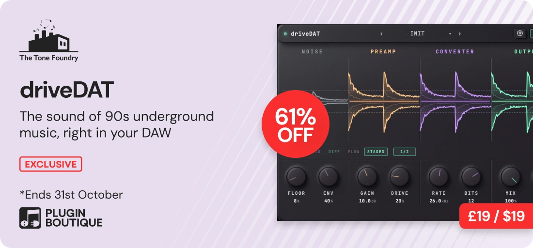 The Tone Foundry driveDAT Analogue Emulations Month Sale (Exclusive)