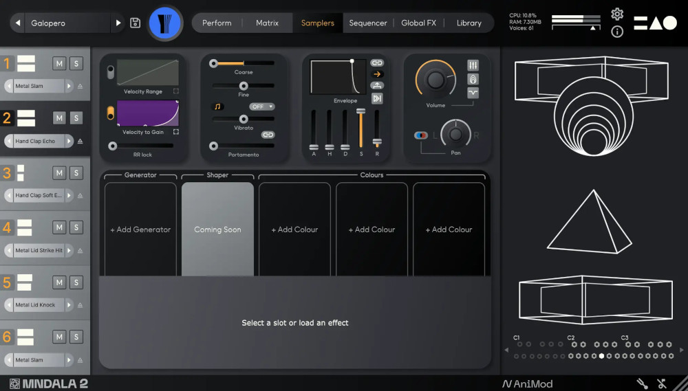 The Dark Tower - Samplers UI