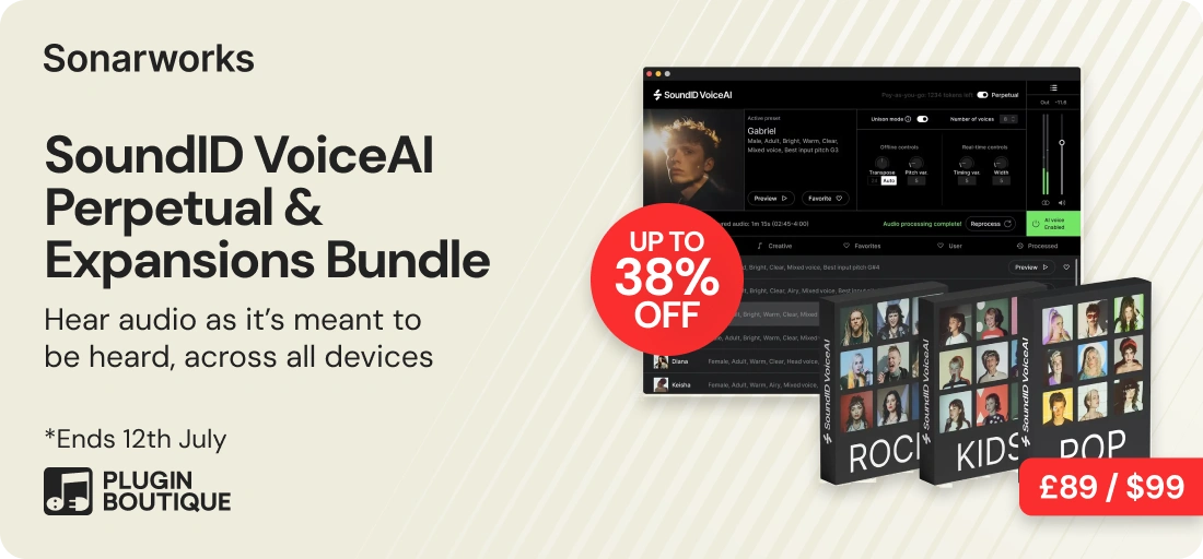 Sonarworks VoiceAI & Expansions Bundle Creative Effects Sale (Exclusive)