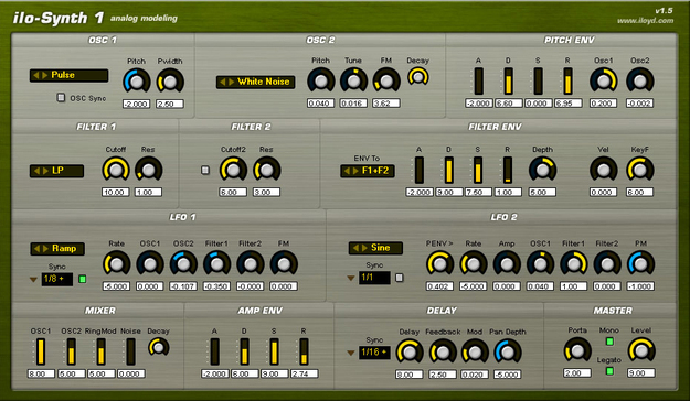iloSynth1 screenshot