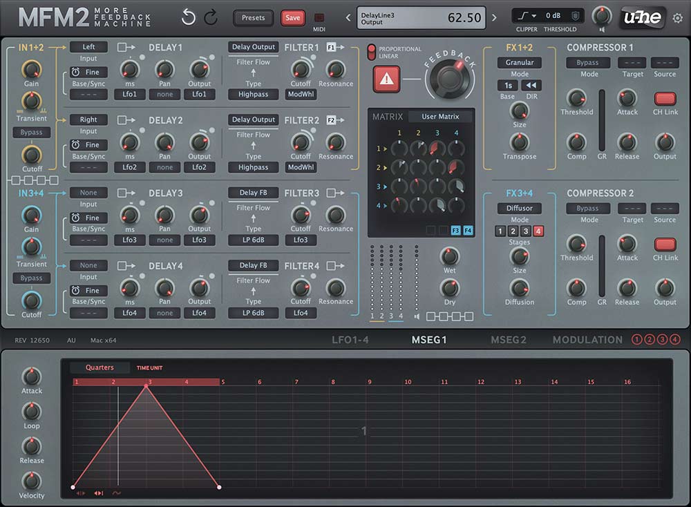 u-he MFM2 - MSEG Interface