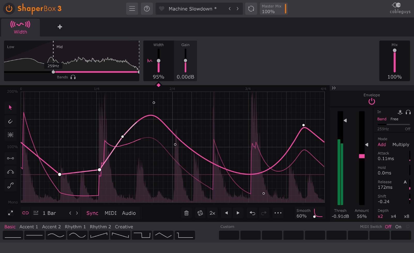 Cableguys WidthShaper 3 - GUI 2
