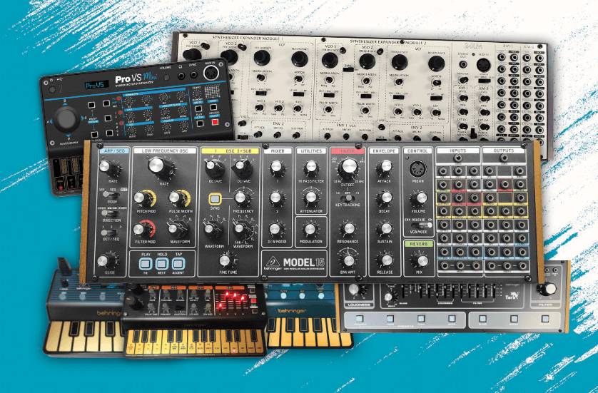 Beat MPC Expansion: Magnificent Seven - Behringer Synth Collage Image