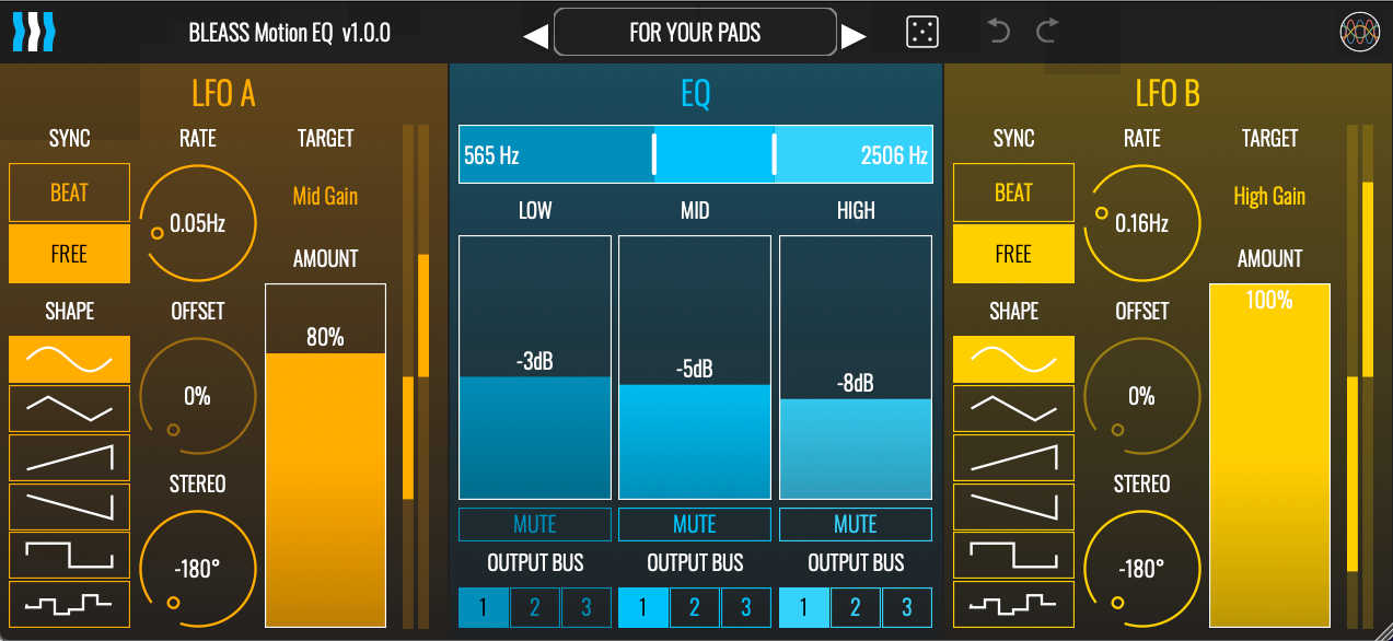 BLEASS Motion EQ GUI