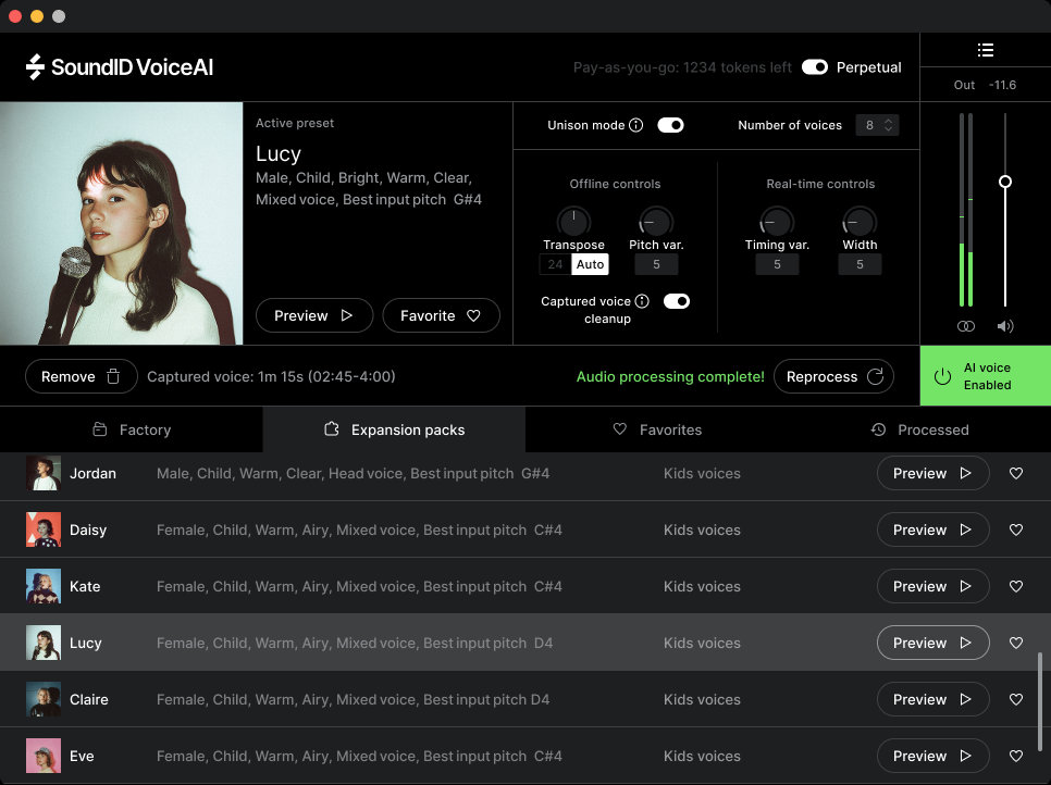 SoundID VoiceAI Kids Voices Expansion Pack - UI 6