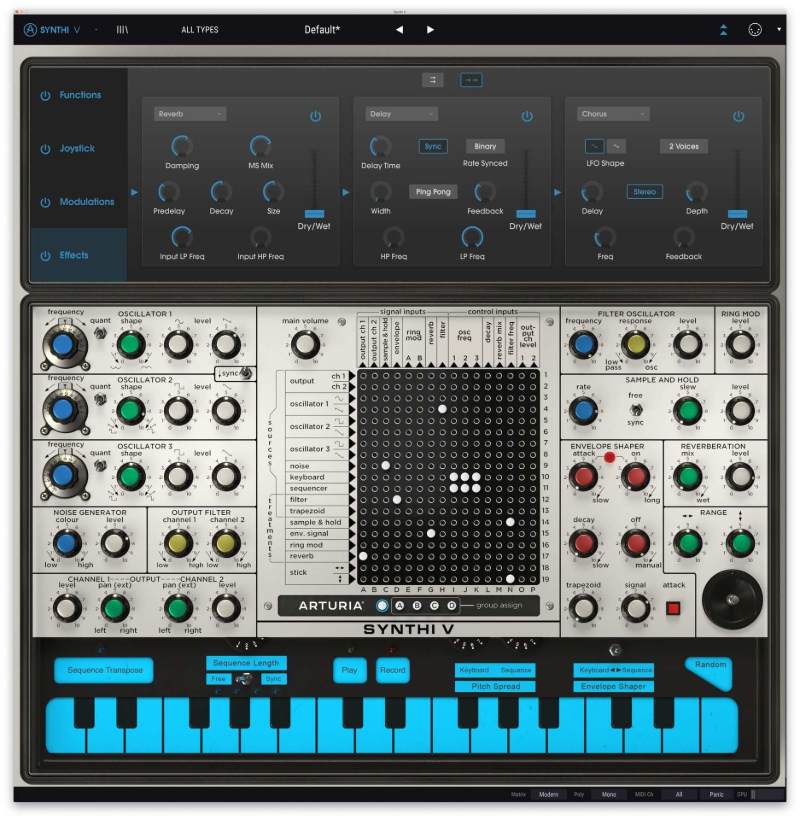 Synthi V - User Interface (FX)