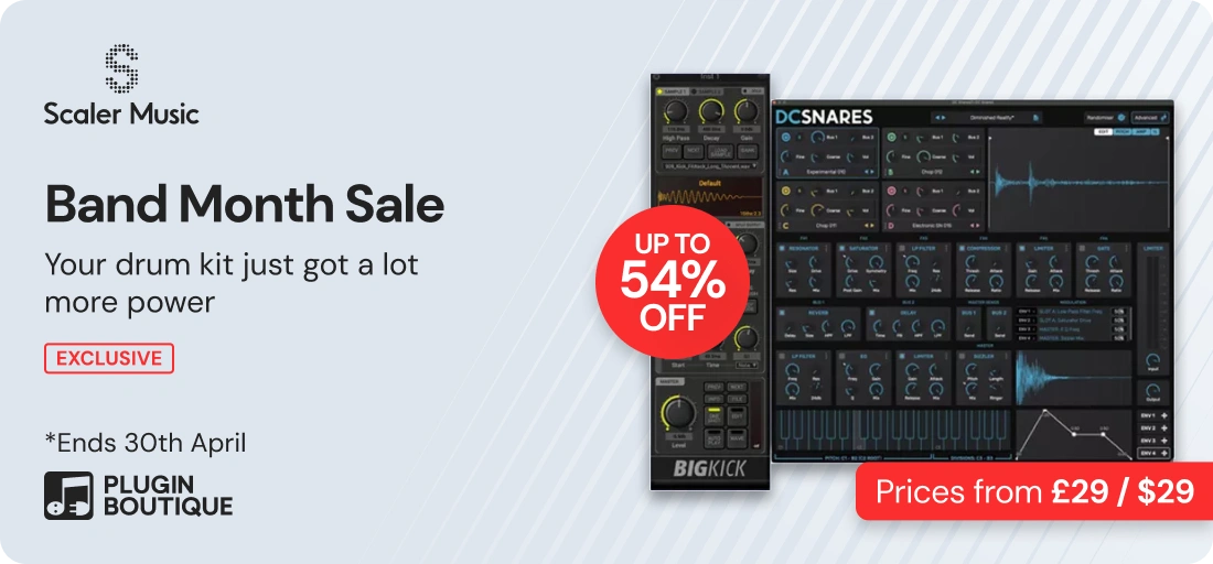 Scaler Music DC Snares 'Band Month' Sale (Exclusive)