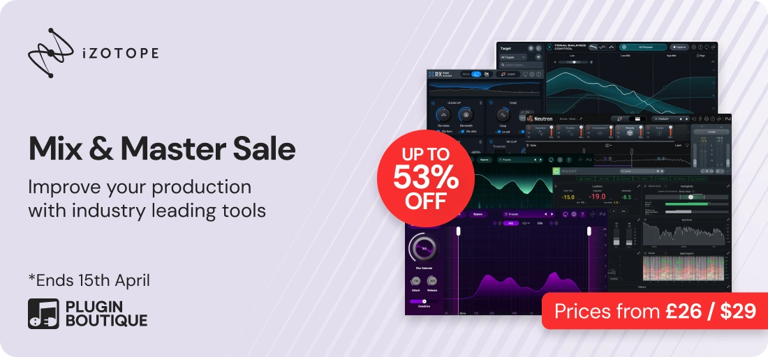 iZotope Mix & Master Sale