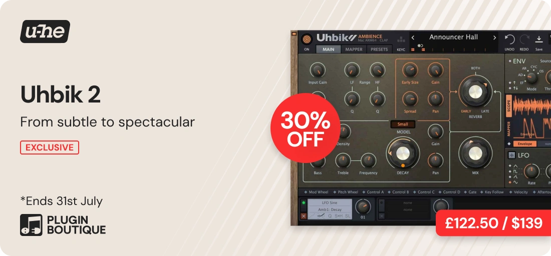 u-he Uhbik 2 Music for Games Sale (Exclusive)