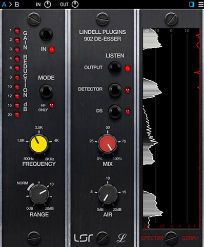 Lindell Audio 902 De-Esser - GUI