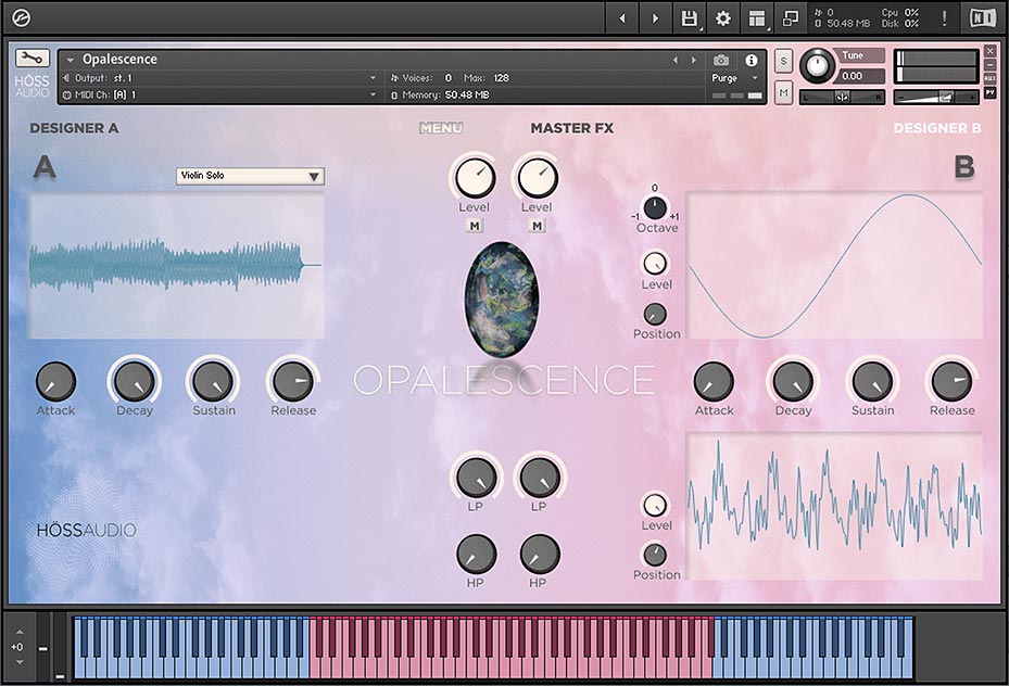 Loot Audio Opalescence - User Interface