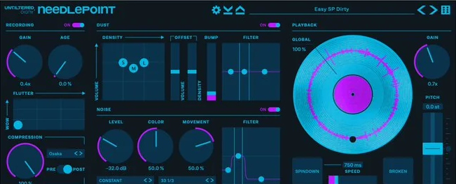 Unfiltered Audio Needlepoint - UI 2