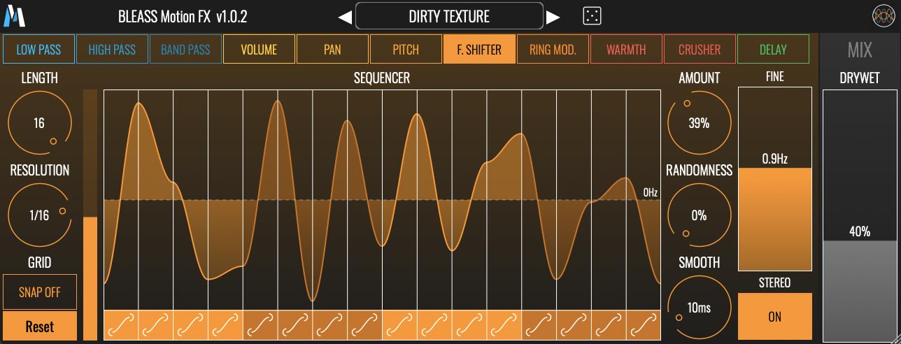 BLEASS Motion FX - GUI 2