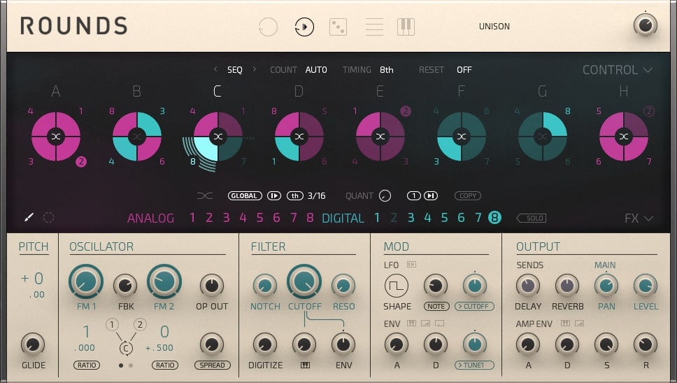 Native Instruments Rounds - GUI