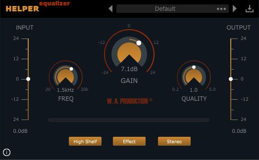 W.A Production Helper Equalizer 2 - User Interface